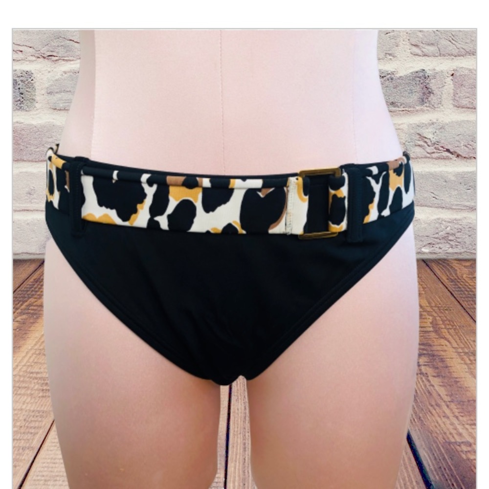 Victoria’s Secret Swim Hipster Black Leopard Belt